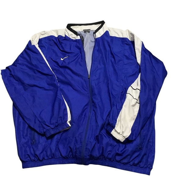 Nike Other - Nike vintage Men's Blue and White Windbreaker Jacket